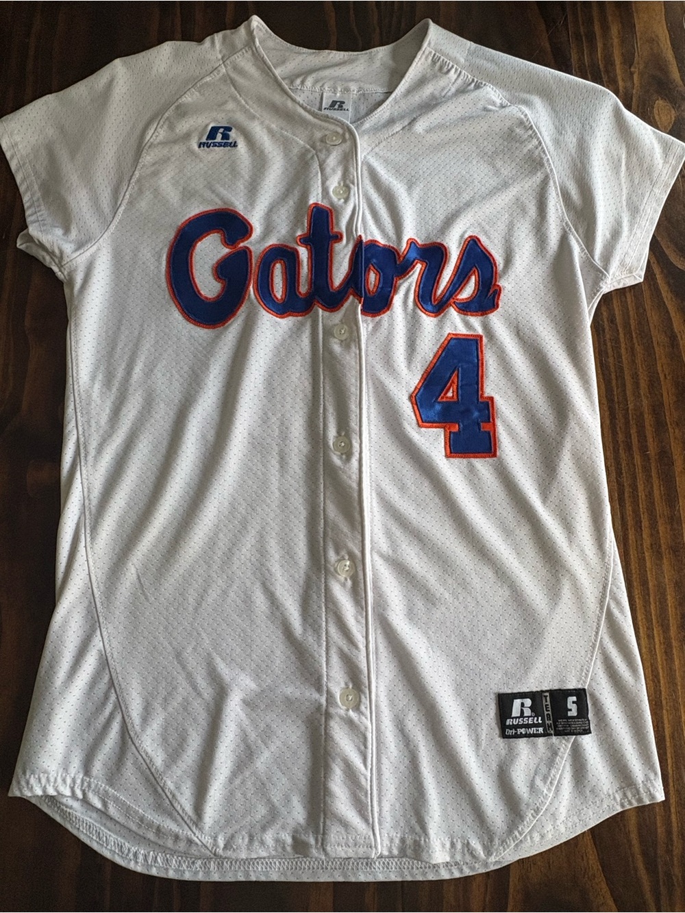 Vintage Florida Gators Russell Athletic Dri-Power Baseball Jersey #4
